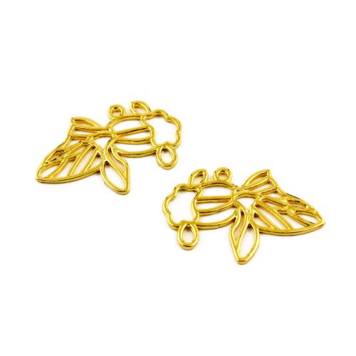 Tibetan Style Animal Pendants, Goldfish, gold color plated, DIY, 40x26mm, 100PCs/Bag, Sold By Bag