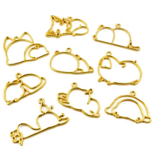 Tibetan Style Animal Pendants, gold color plated, DIY & different styles for choice, more colors for choice, 1000PCs/Bag, Sold By Bag