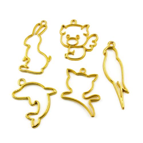 Tibetan Style Animal Pendants, gold color plated, DIY & different styles for choice, more colors for choice, 100PCs/Bag, Sold By Bag