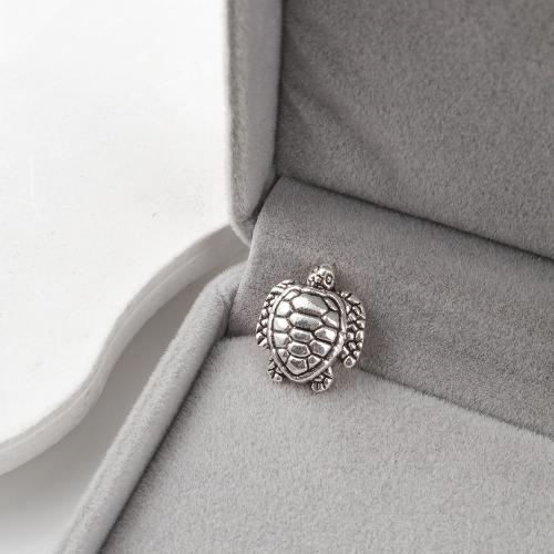 Tibetan Style Animal Beads, Turtle, antique silver color plated, DIY, 16x14x5mm, 350PCs/KG, Sold By KG