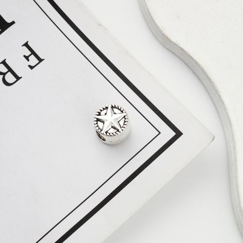 Tibetan Style Jewelry Beads, Star, antique silver color plated, DIY, 10x6x10mm, 450PCs/KG, Sold By KG