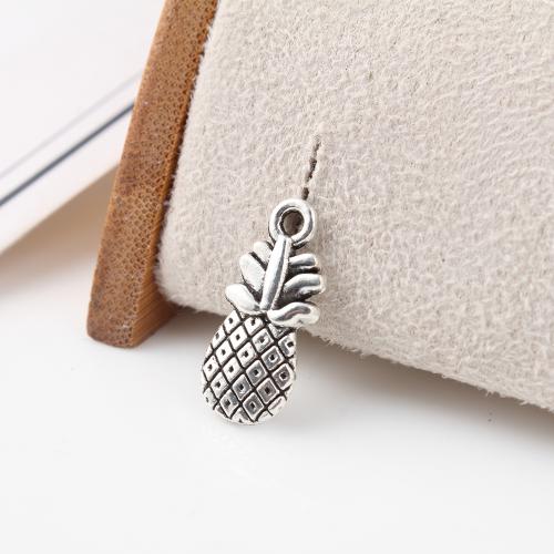 Tibetan Style Fruit Shape Pendants, Pineapple, antique silver color plated, DIY, 8x3x19mm, 600PCs/KG, Sold By KG