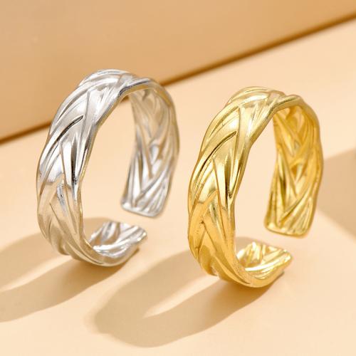 Stainless Steel Finger Ring, 304 Stainless Steel, fashion jewelry & for woman, more colors for choice, US Ring Size:7, Sold By PC