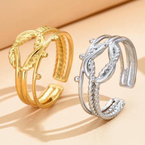 Stainless Steel Finger Ring, 304 Stainless Steel, fashion jewelry & for woman, more colors for choice, US Ring Size:7, Sold By PC