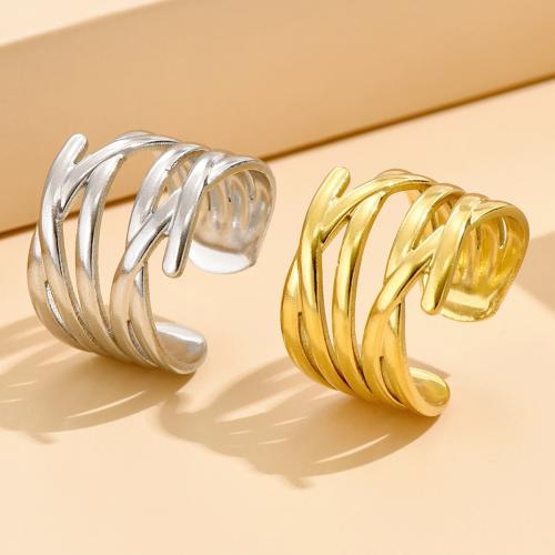 Stainless Steel Finger Ring, 304 Stainless Steel, fashion jewelry & for woman, more colors for choice, US Ring Size:7, Sold By PC