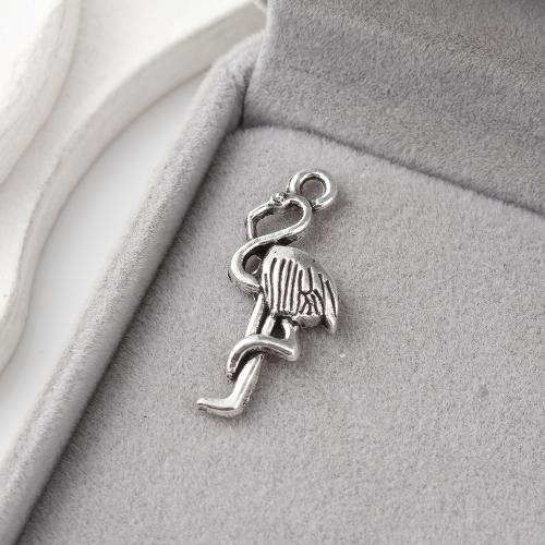 Tibetan Style Animal Pendants, Bird, antique silver color plated, DIY, 11x3x28mm, 700PCs/KG, Sold By KG