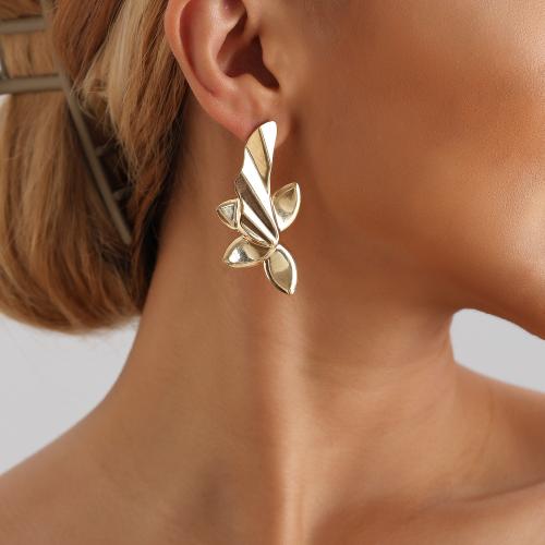 Tibetan Style Stud Earring, gold color plated, fashion jewelry & for woman, 55mm, Sold By Pair