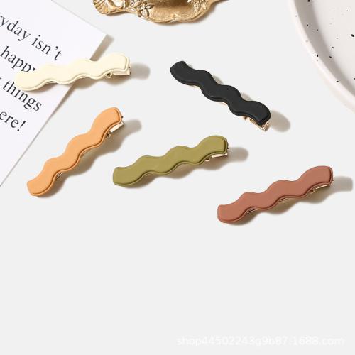 Alligator Hair Clip, Tibetan Style, handmade, for woman, more colors for choice, 62mm, Sold By PC