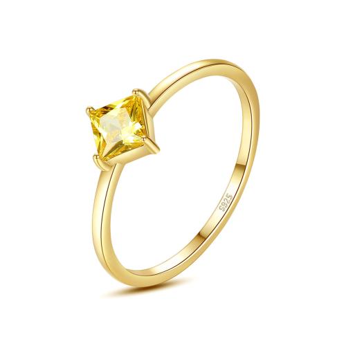 Cubic Zirconia micr3ofono pavimenta anillos de plata esterlina, Plata de ley 925, Joyería & diverso tamaño para la opción & micro arcilla de zirconia cúbica & para mujer, más colores para la opción, Vendido por UD