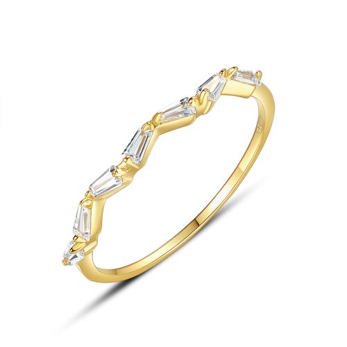 Cubic Zirconia micr3ofono pavimenta anillos de plata esterlina, Plata de ley 925, Joyería & diverso tamaño para la opción & micro arcilla de zirconia cúbica & para mujer, Vendido por UD