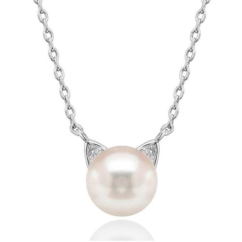 Zircon cubique Micro Pave parures de bijoux en laiton, avec perle de plastique, styles différents pour le choix & pavé de micro zircon & pour femme, Longueur:Environ 45 cm, Vendu par PC