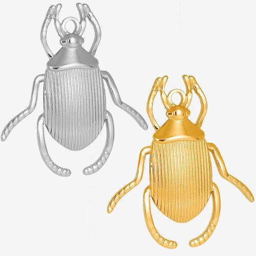 Stainless Steel Animal Pendants, 304 Stainless Steel, Insect, Vacuum Ion Plating, DIY, more colors for choice, 27x31mm, Sold By PC