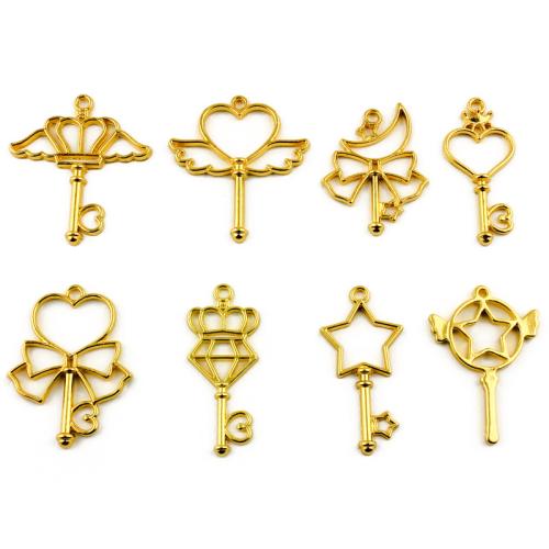 Tibetan Style Pendants, gold color plated, DIY & different styles for choice, more colors for choice, 100PCs/Bag, Sold By Bag