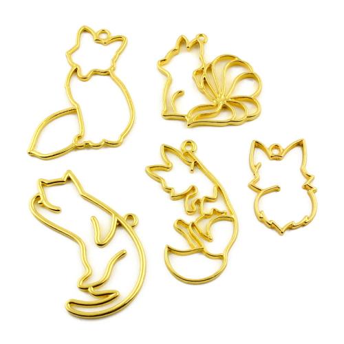 Pendentifs animaux en alliage de zinc, Placage de couleur d'or, DIY & styles différents pour le choix, plus de couleurs à choisir, 100PC/sac, Vendu par sac