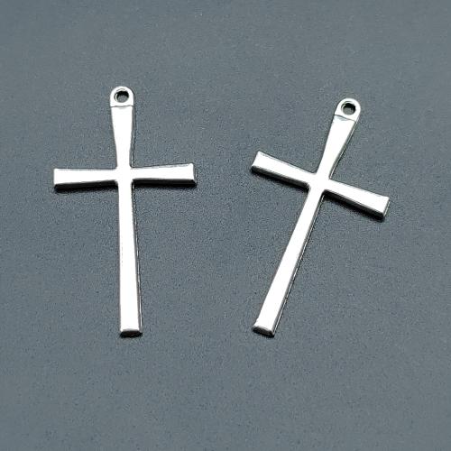 Tibetan Style Cross Pendants, antique silver color plated, DIY, 24x45mm, 100PCs/Bag, Sold By Bag