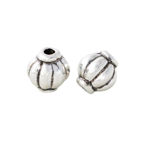 Tibetan Style Spacer Beads, plated, DIY & different size for choice, silver color, Sold By PC