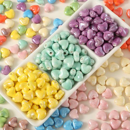 Porcelain Jewelry Beads, DIY, more colors for choice, 11x10mm, 5PCs/Bag, Sold By Bag