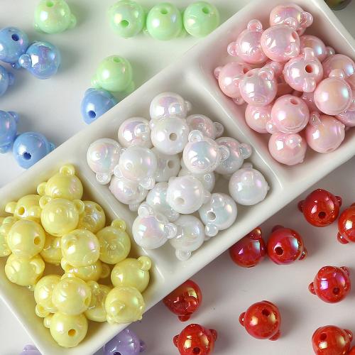 Acrylic Jewelry Beads, plated, DIY, more colors for choice, 13x16mm, Hole:Approx 3mm, Sold By PC