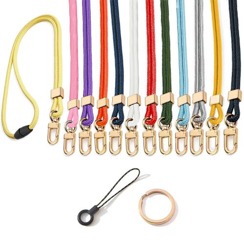 Polyester Cellphone Lanyard, with Tibetan Style, multifunctional, more colors for choice, Folded in half with a total length of 52cm, Sold By PC