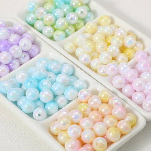 Acrylic Jewelry Beads, stoving varnish, DIY, more colors for choice, 10mm, Sold By PC