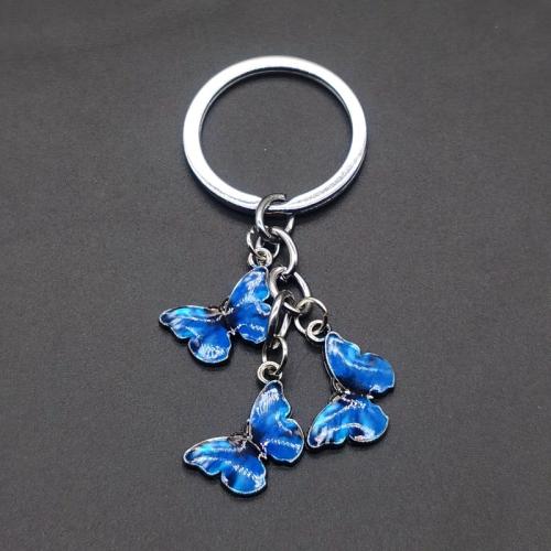 Tibetan Style Key Clasp, for woman & enamel, more colors for choice, Length:Approx 8 cm, Sold By PC