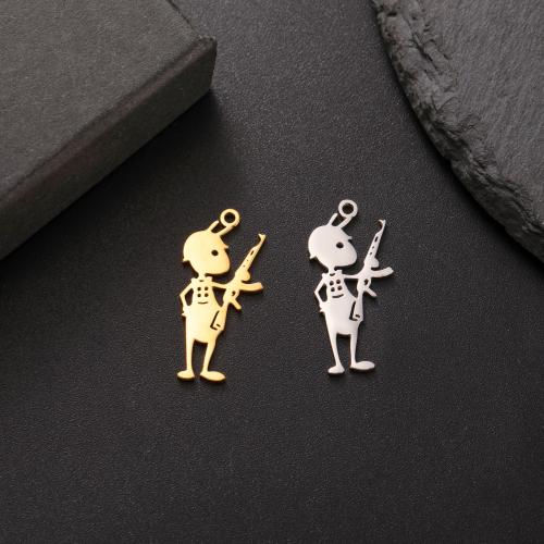 Stainless Steel Animal Pendants, 304 Stainless Steel, Ant shape, DIY, more colors for choice, 12x27mm, Sold By PC