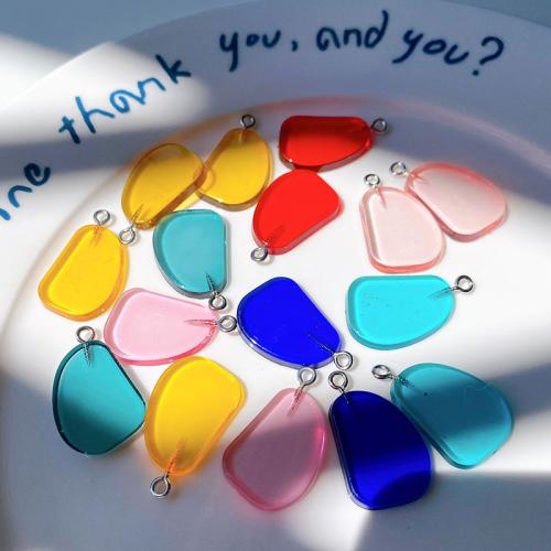 Acrylic Pendants, DIY, more colors for choice, 17x3x25mm, 10PCs/Bag, Sold By Bag