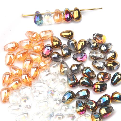 Fashion Glass Beads, Heart, DIY, more colors for choice, 9x6mm, 50PCs/Bag, Sold By Bag