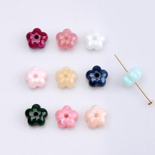 Jelly Style Acrylic Beads, Flower, DIY, more colors for choice, 15x9mm, 20PCs/Bag, Sold By Bag