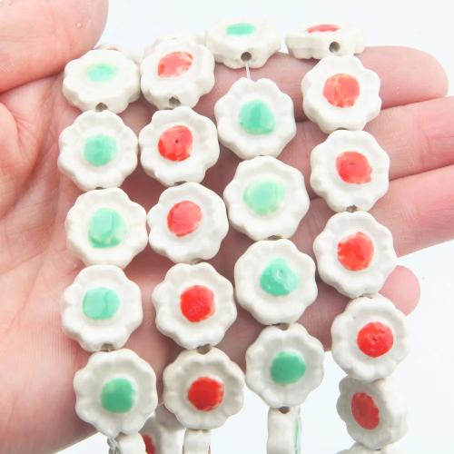 Porcelain Jewelry Beads, DIY, more colors for choice, 17mm, 4PCs/Strand, Sold By Strand