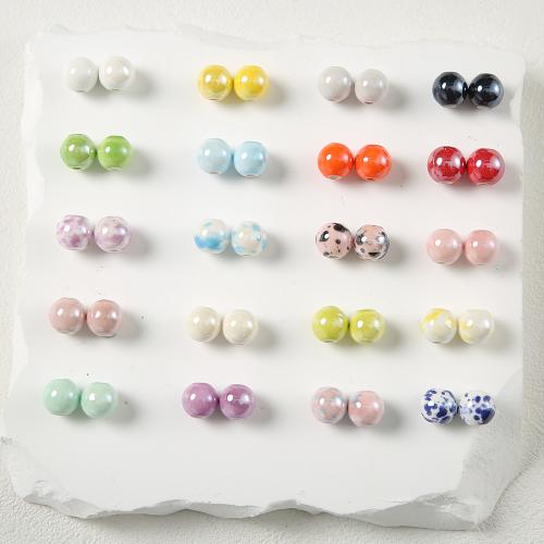 Porcelain Jewelry Beads, DIY, more colors for choice, 10mm, Sold By PC