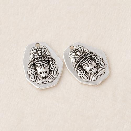 Tibetan Style Pendants, plated, DIY, more colors for choice, 12x16mm, Hole:Approx 1.2mm, Sold By PC