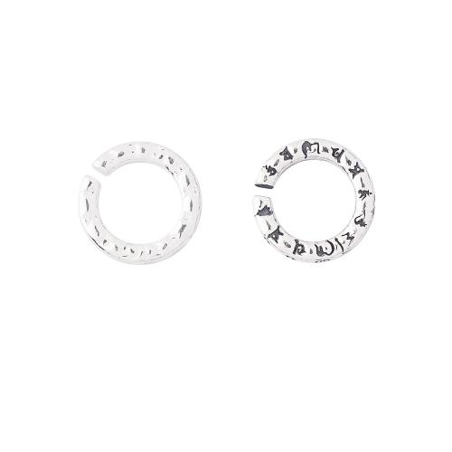 Gasket, 925 Sterling Silver, DIY & open, more colors for choice, 10x1.90mm, Hole:Approx 6.6mm, Sold By PC