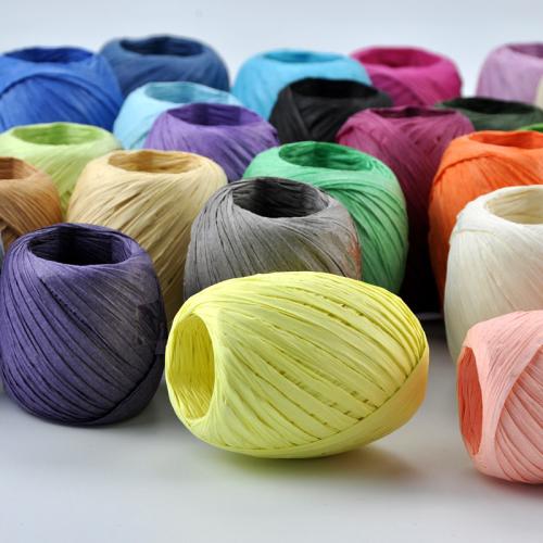 Paper Packing Ribbon, DIY, more colors for choice, 20m/Spool, Sold By Spool