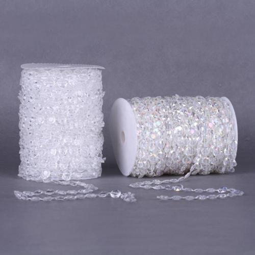 Plastic Ball Chain, with Cotton Thread, DIY, more colors for choice, 10mm, 30m/Spool, Sold By Spool