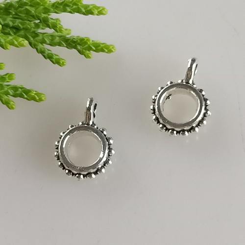 Tibetan Style Pendants, antique silver color plated, DIY, 9x12mm, Hole:Approx 5mm, 100PCs/Bag, Sold By Bag