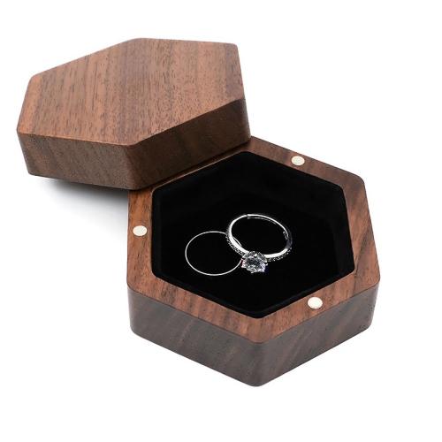 Multifunctional Jewelry Box, Wood, with Velveteen, portable & durable, more colors for choice, 78x68x35mm, Sold By PC