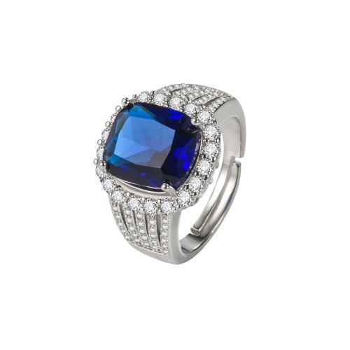 Cúbicos Circonia Micro Pave anillo de latón, metal, Joyería & micro arcilla de zirconia cúbica & para mujer, más colores para la opción, Vendido por UD