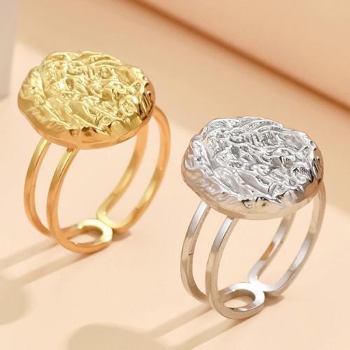 Stainless Steel Finger Ring, 304 Stainless Steel, fashion jewelry & for woman, more colors for choice, US Ring Size:7, Sold By PC