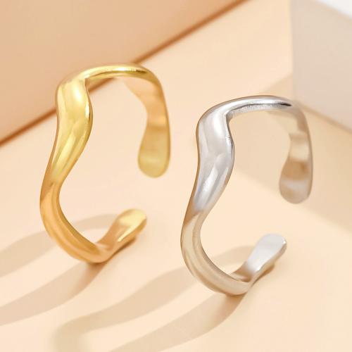 Stainless Steel Finger Ring, 304 Stainless Steel, fashion jewelry & for woman, more colors for choice, US Ring Size:7, Sold By PC