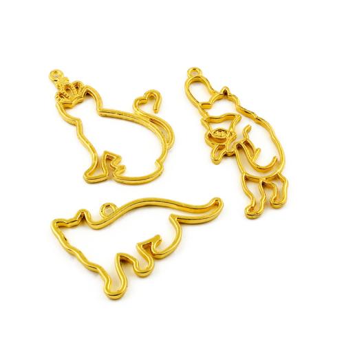 Pendentifs animaux en alliage de zinc, animal, Placage de couleur d'or, DIY & styles différents pour le choix, plus de couleurs à choisir, 100PC/sac, Vendu par sac