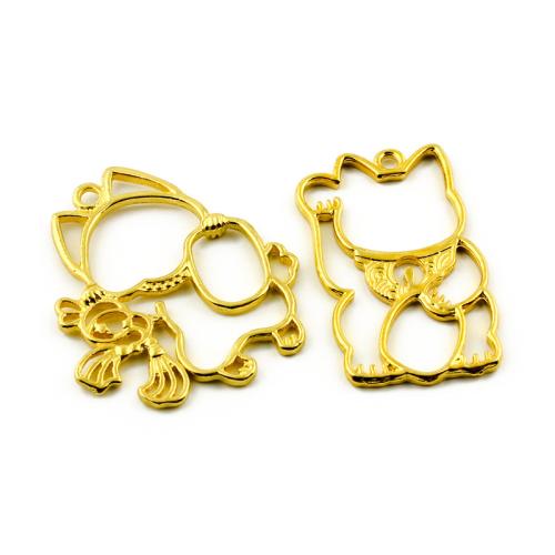 Tibetan Style Animal Pendants, gold color plated, DIY & different styles for choice, more colors for choice, 100PCs/Bag, Sold By Bag