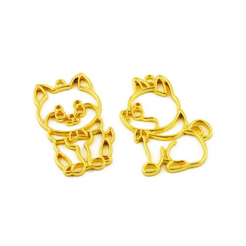 Tibetan Style Animal Pendants, Dog, gold color plated, DIY & different styles for choice, more colors for choice, 100PCs/Bag, Sold By Bag