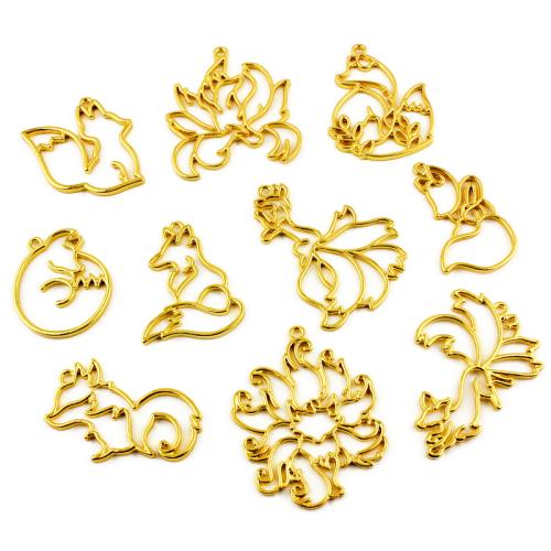 Pendentifs animaux en alliage de zinc, Placage de couleur d'or, DIY & styles différents pour le choix, plus de couleurs à choisir, 100PC/sac, Vendu par sac