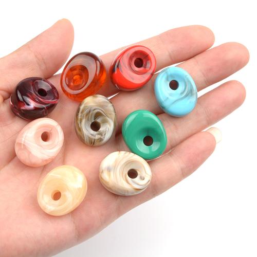 Acrylic Jewelry Beads, DIY, more colors for choice, 20x25mm, Hole:Approx 4.5mm, 5PCs/Bag, Sold By Bag