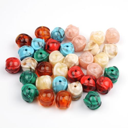 Acrylic Jewelry Beads, DIY, more colors for choice, 17x18mm, Hole:Approx 3mm, 10PCs/Bag, Sold By Bag