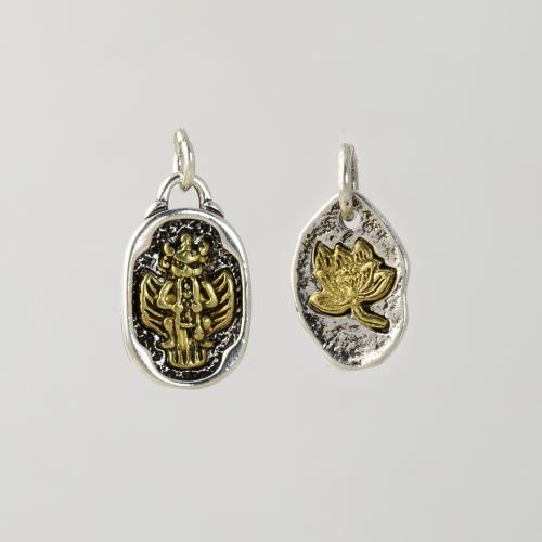 Brass Jewelry Pendants, plated, DIY & different styles for choice, silver color, Sold By PC