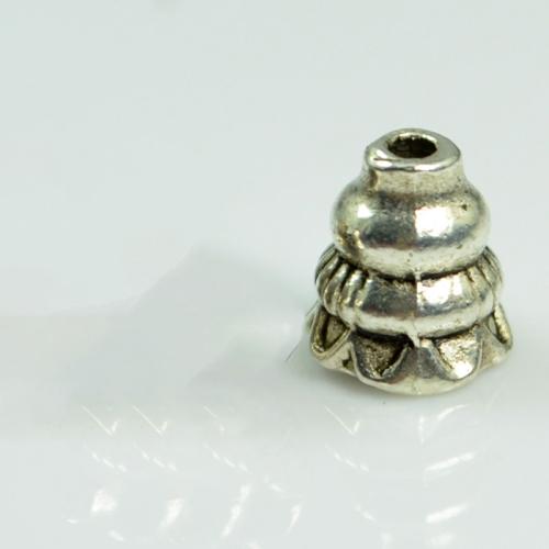 Zink Legierung Perlen Schmuck, Zinklegierung, plattiert, DIY, Silberfarbe, 7.20x8mm, verkauft von PC