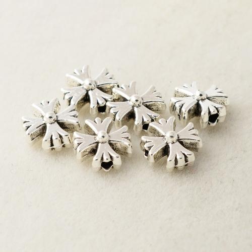 Tibetan Style Jewelry Beads, plated, DIY, silver color, 8.50x3mm, Hole:Approx 1.5mm, Sold By PC