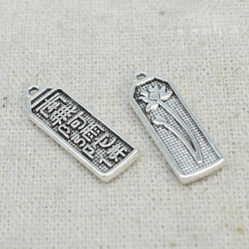 Tibetan Style Pendants, plated, DIY, more colors for choice, 7.50x21.50mm, Sold By PC